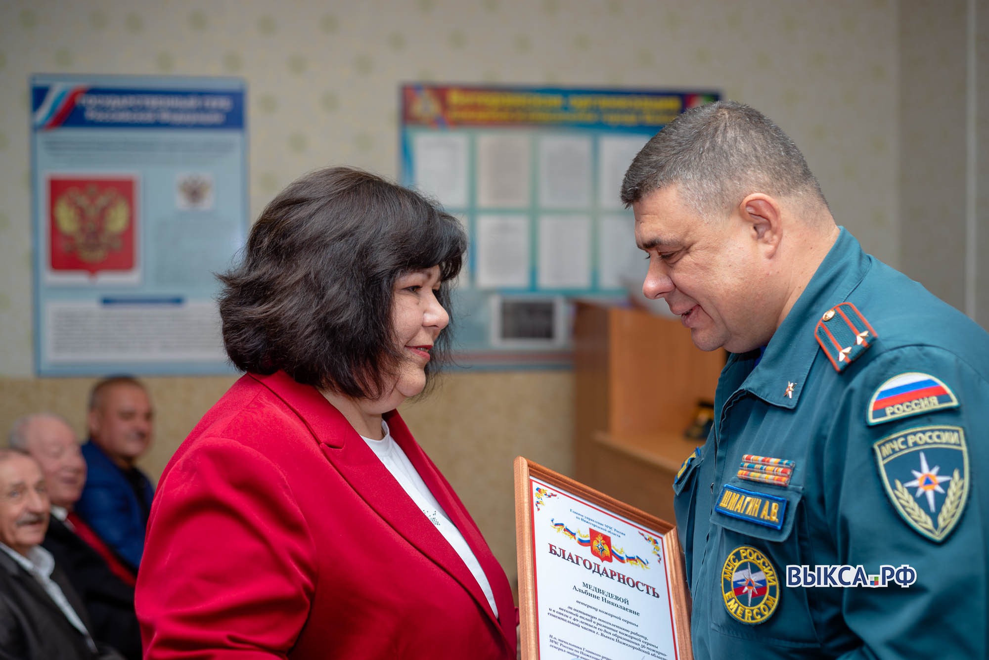 Сотрудники и ветераны МЧС отметили юбилей пожарно-спасательной части 📸